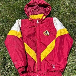 Vintage 1990s Washington Redskins Starter Puffer Jacket Coat